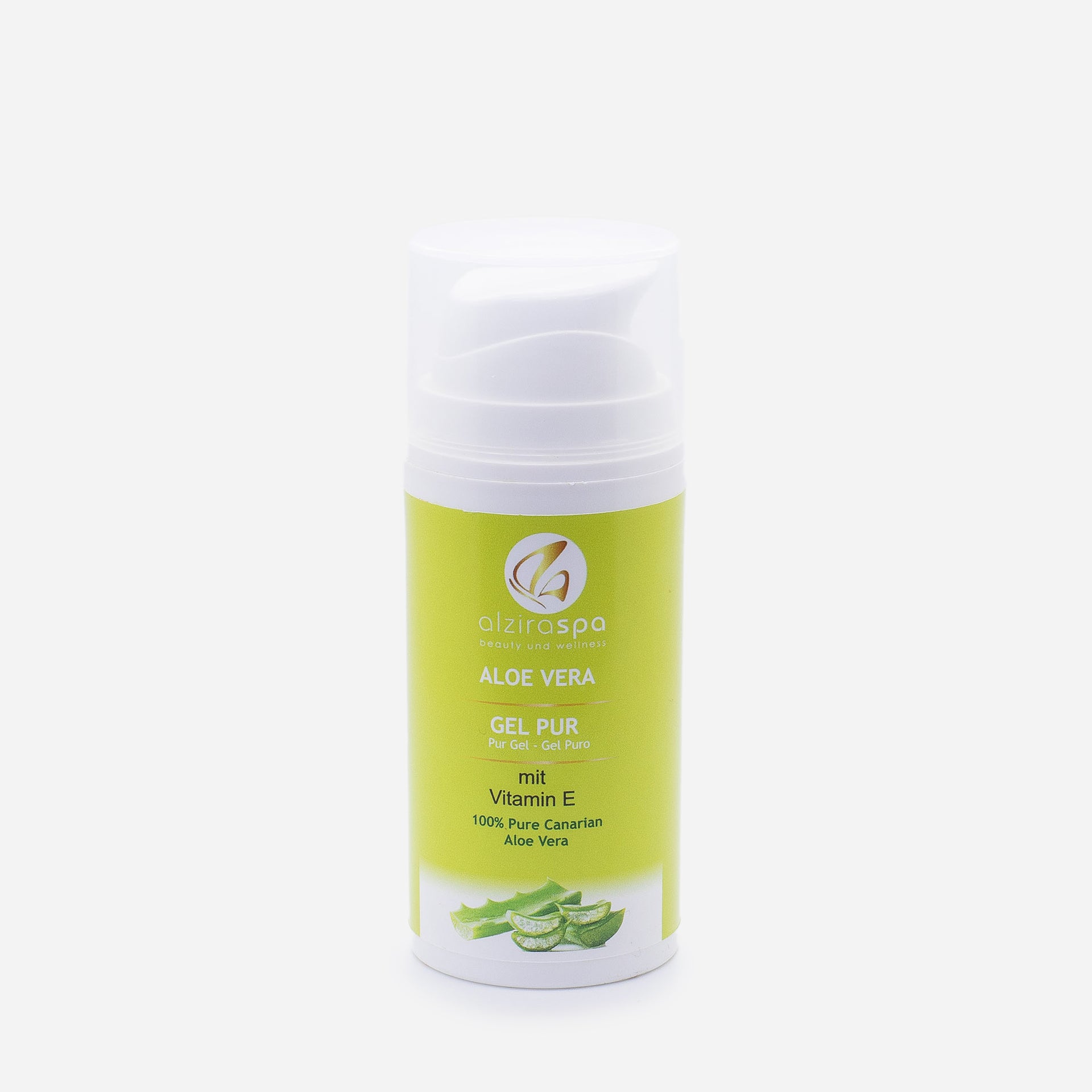 Aloe Vera Gel Pur mit Vitamin E 100ml – alziraspa